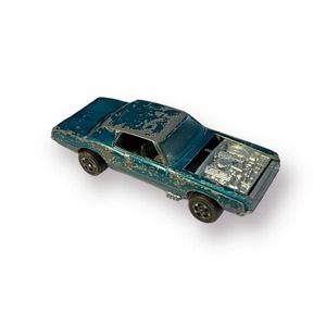 Vtg 1967 Hot Wheels Redline Green Custom T-Bird Ford Thunderbird Hong Kong Car